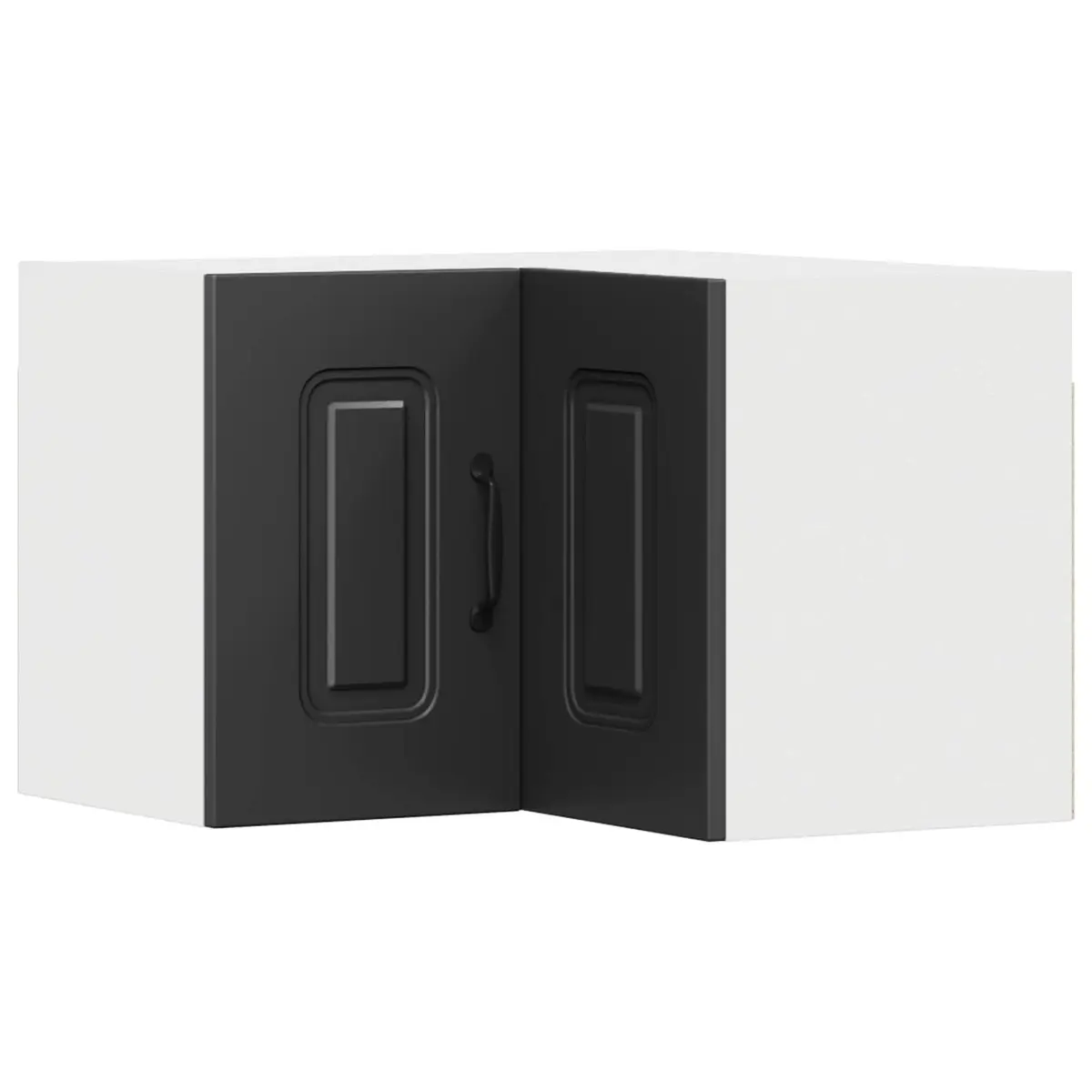 Black Engineered Wood Kitchen Cabinet 57x57x40cm