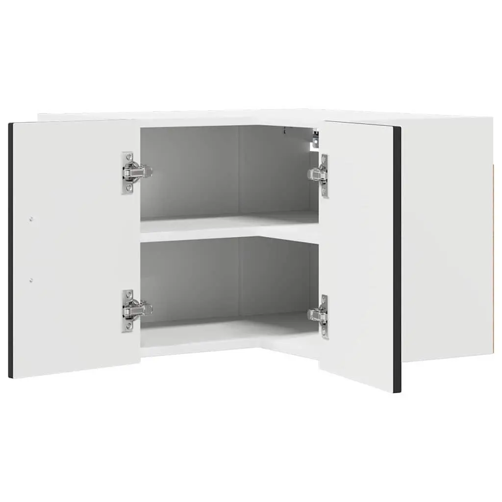 Black Engineered Wood Kitchen Cabinet 57x57x40cm