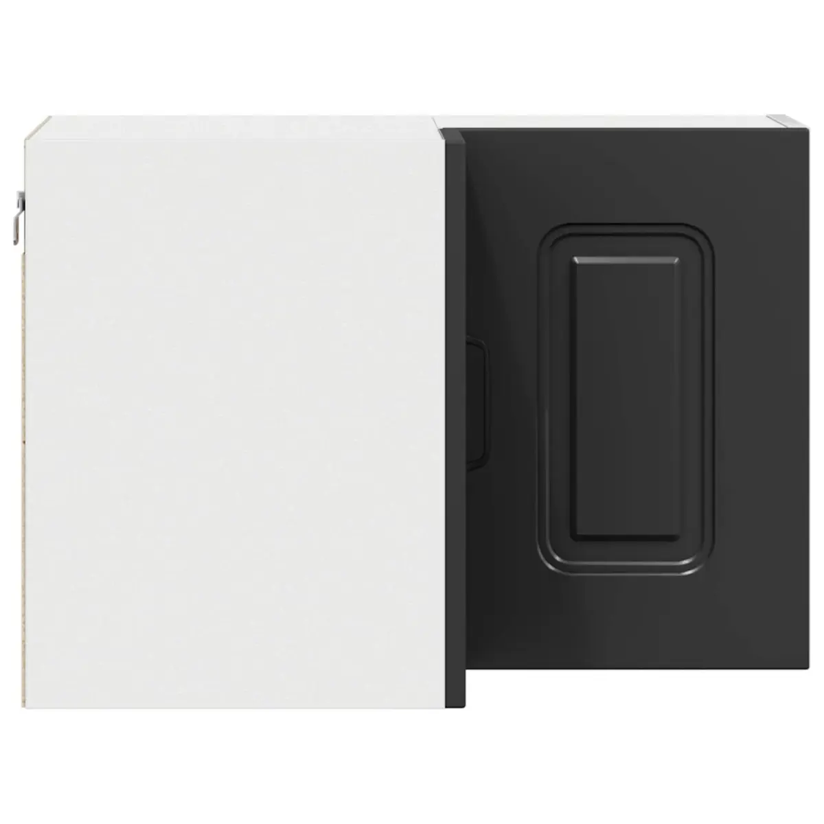 Black Engineered Wood Kitchen Cabinet 57x57x40cm