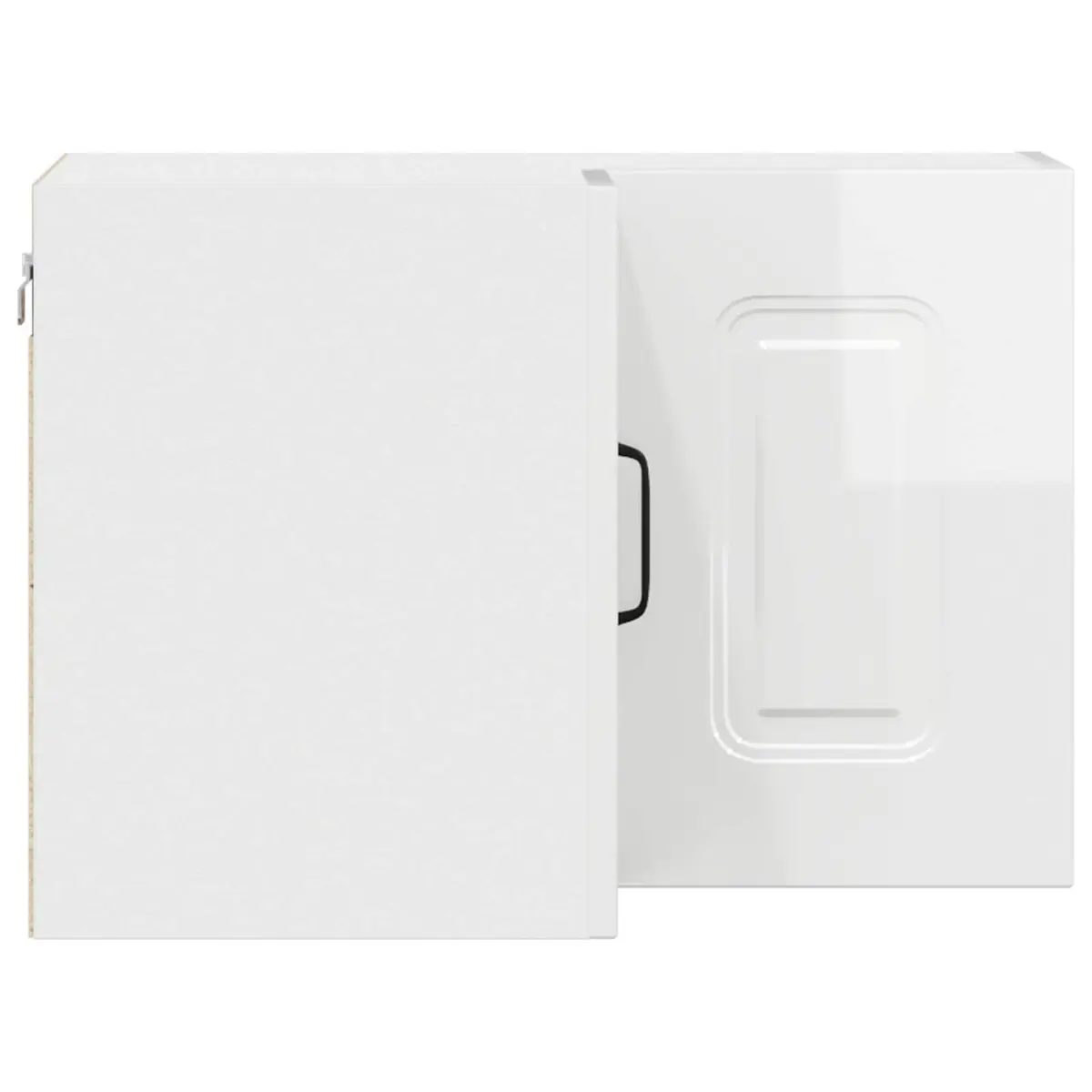 High Gloss White Kitchen Cabinet with Engineered Wood