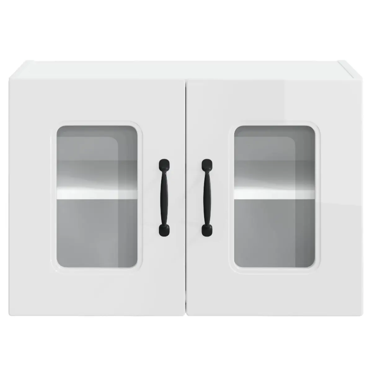 High Gloss White Engineered Wood Kitchen Cabinet