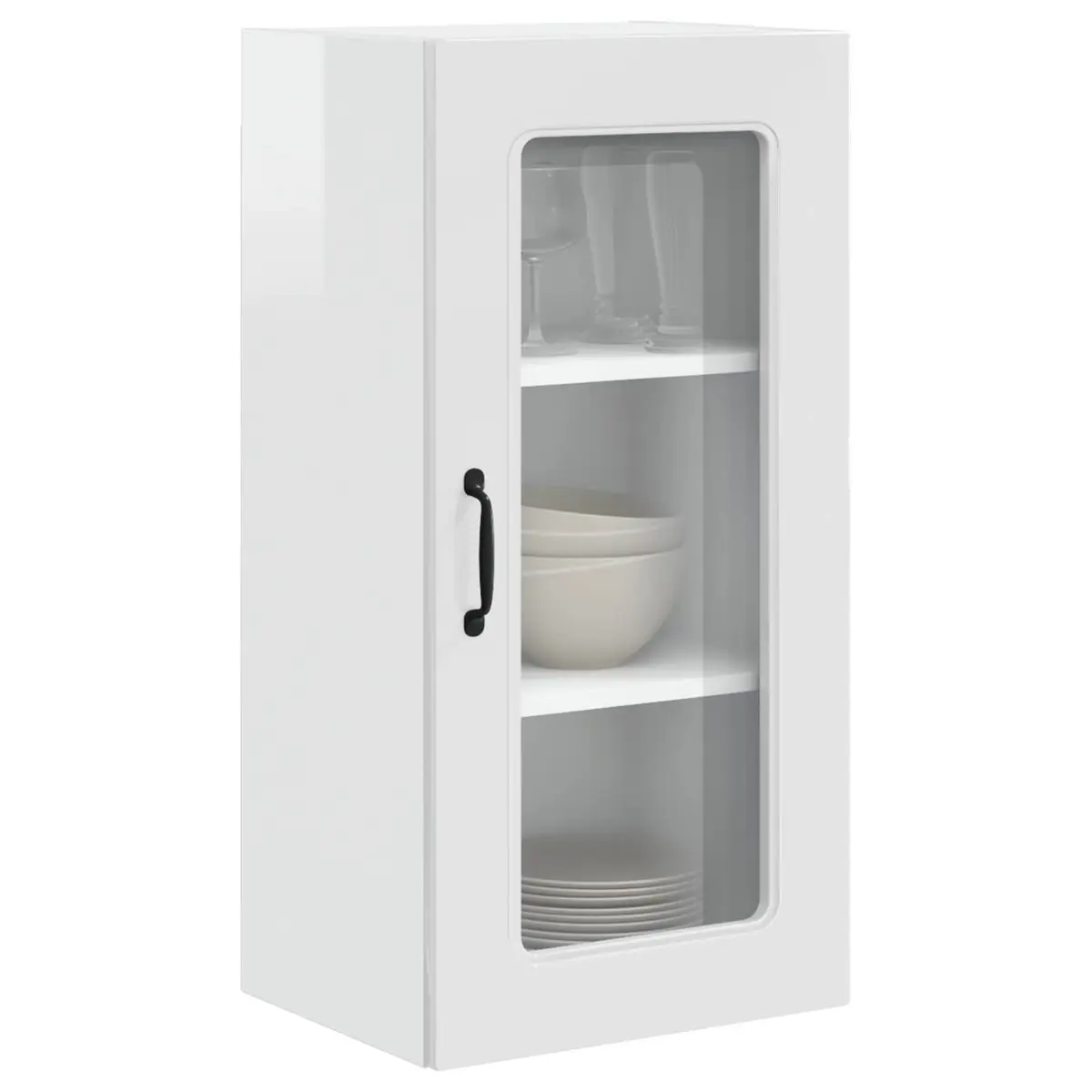 High Gloss White Engineered Wood Kitchen Cabinet Panel