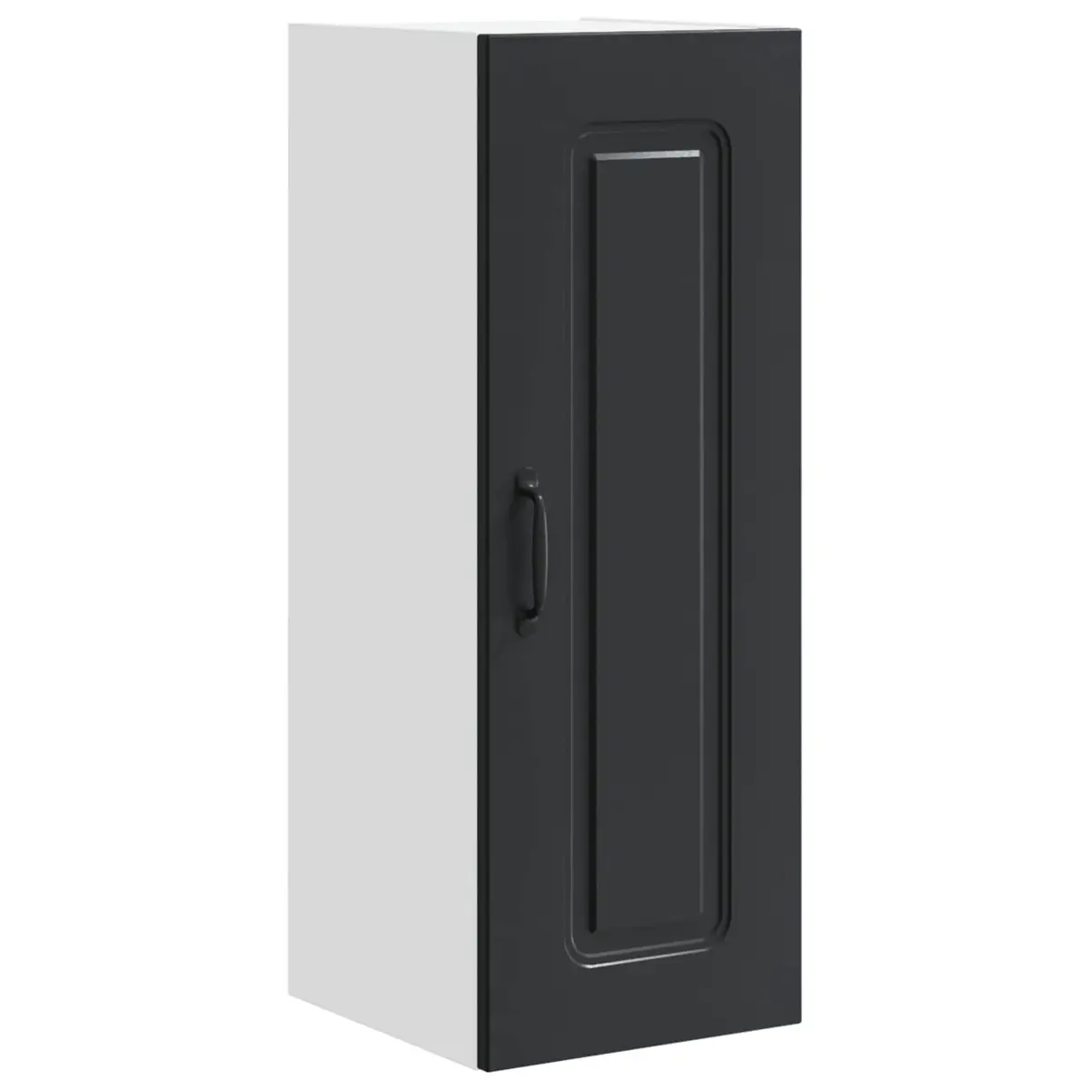 Black Engineered Wood Kitchen Cabinet 30x31x80cm