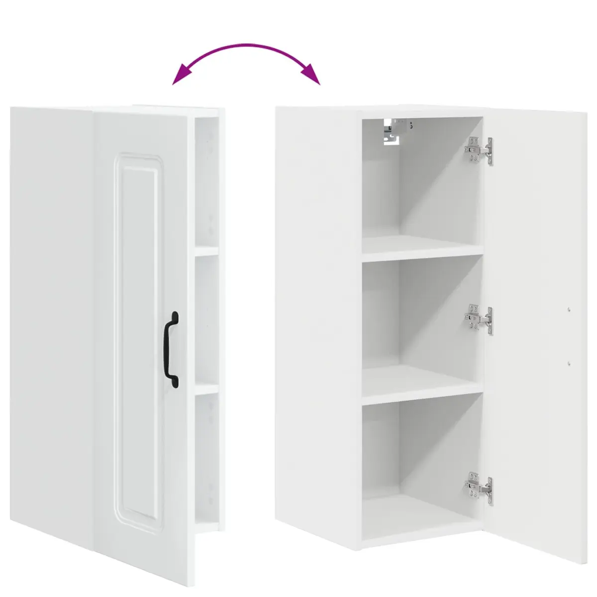 High Gloss White Kitchen Dishwasher Panel Cabinet Storage