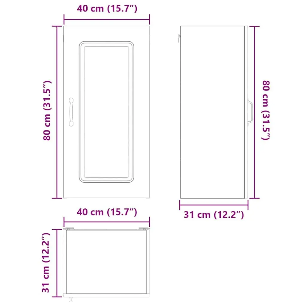 Black Engineered Wood Dishwasher Panel Storage Unit