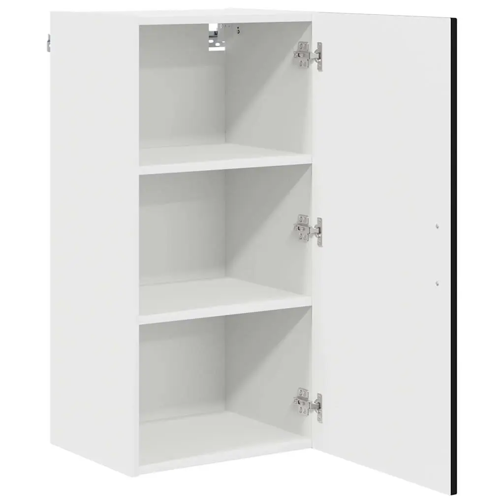 Black Engineered Wood Dishwasher Panel Storage Unit