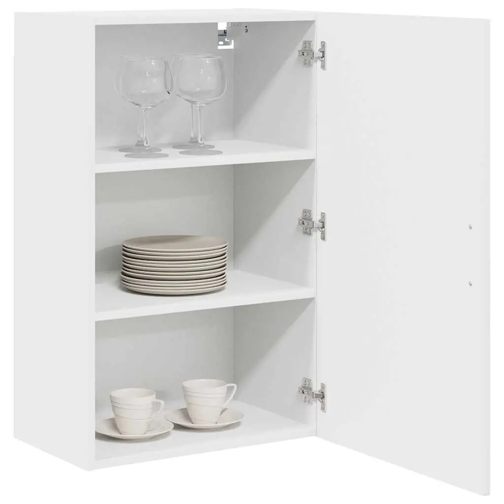High Gloss White Kitchen Cabinet with Storage Space 50x31x80cm