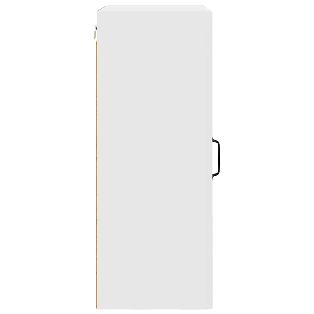 High Gloss White Kitchen Cabinet with Storage Space 50x31x80cm