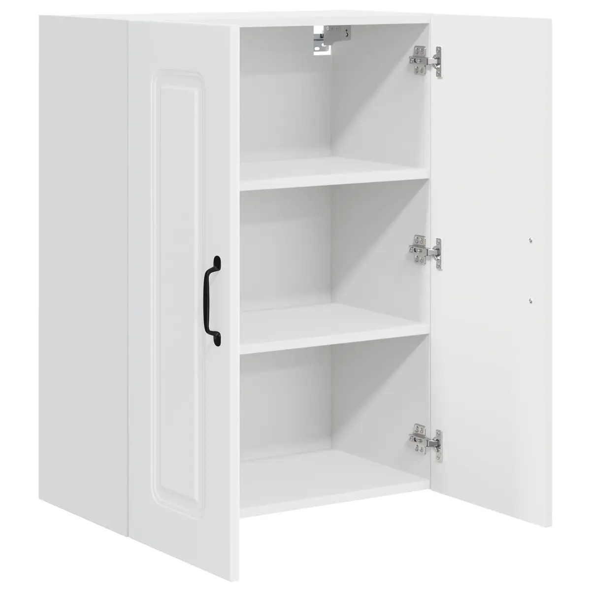 Engineered Wood White Kitchen Cabinet with Ample Storage