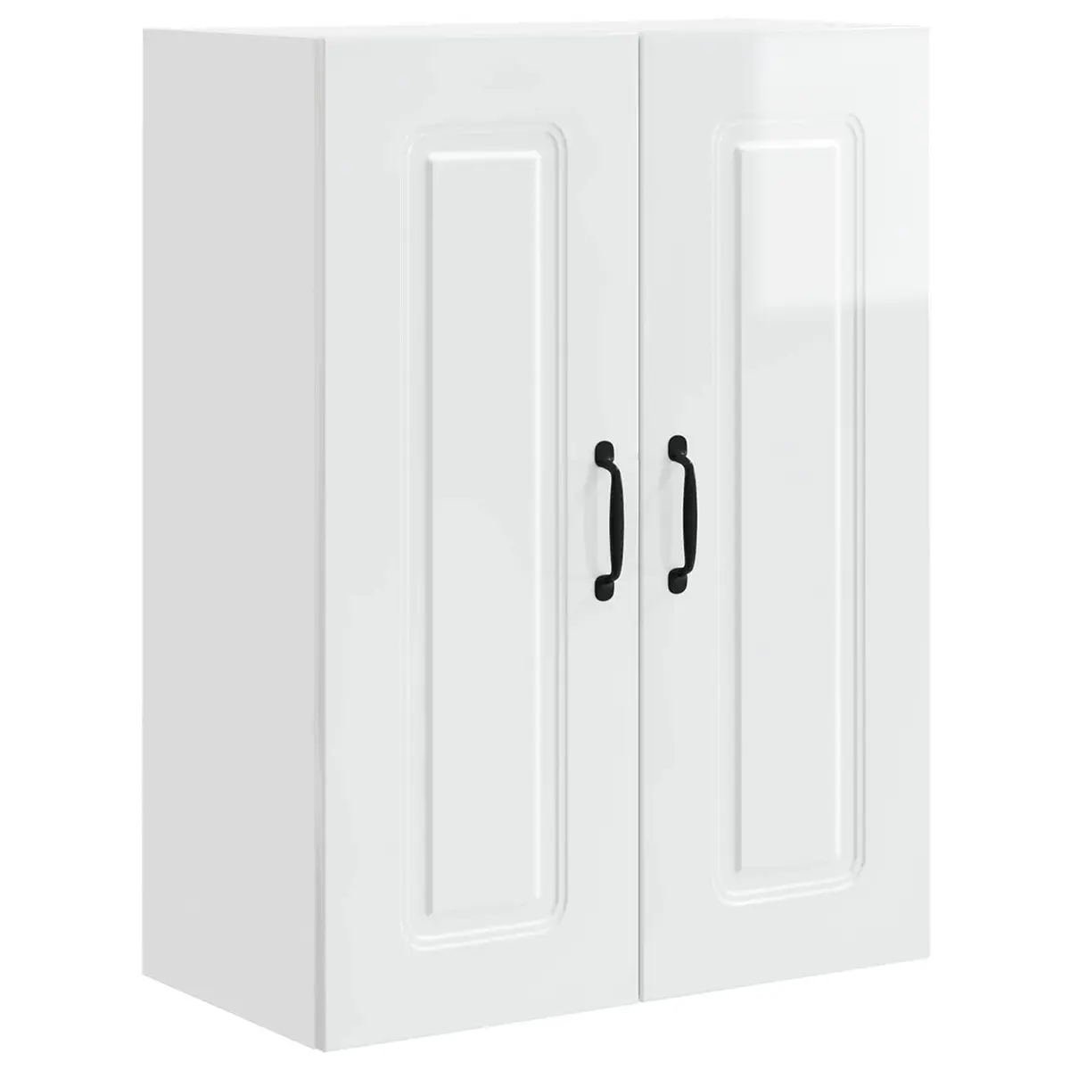 Engineered Wood High Gloss White Kitchen Cabinet