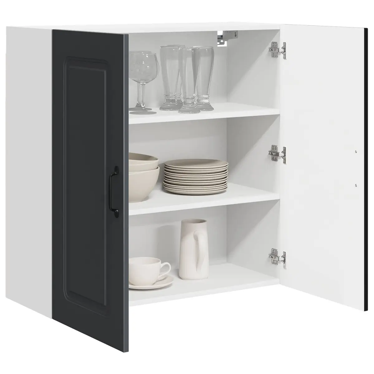 Black Kitchen Cabinet Panel for Dishwasher 80x31x80cm