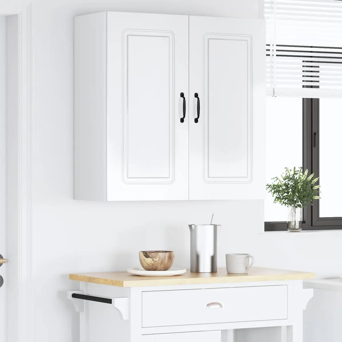 Dishwasher Parts Engineered Wood Kitchen Cabinet 80x31x80cm High Gloss White