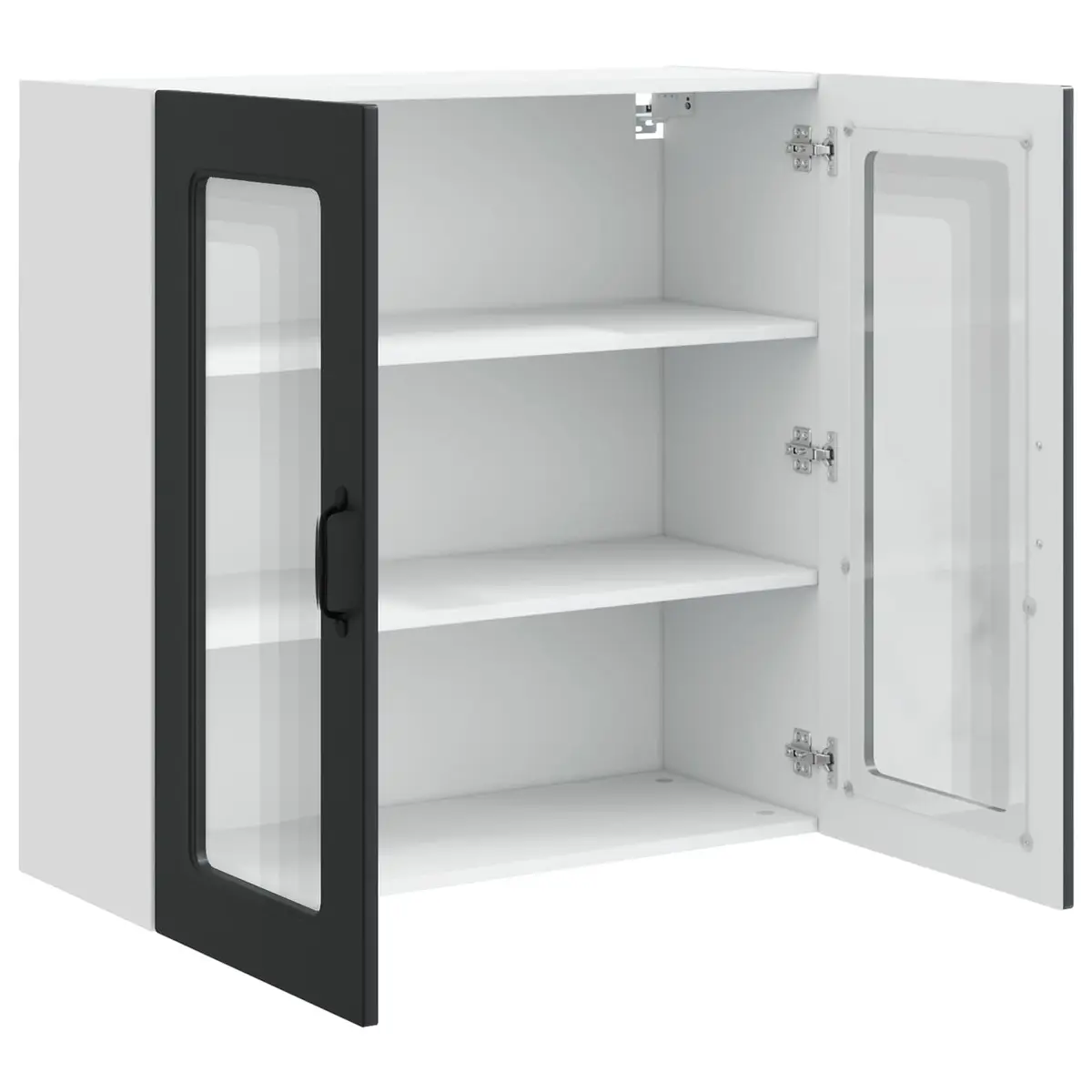 Black Engineered Wood Kitchen Cabinet Panel 80x31x80cm