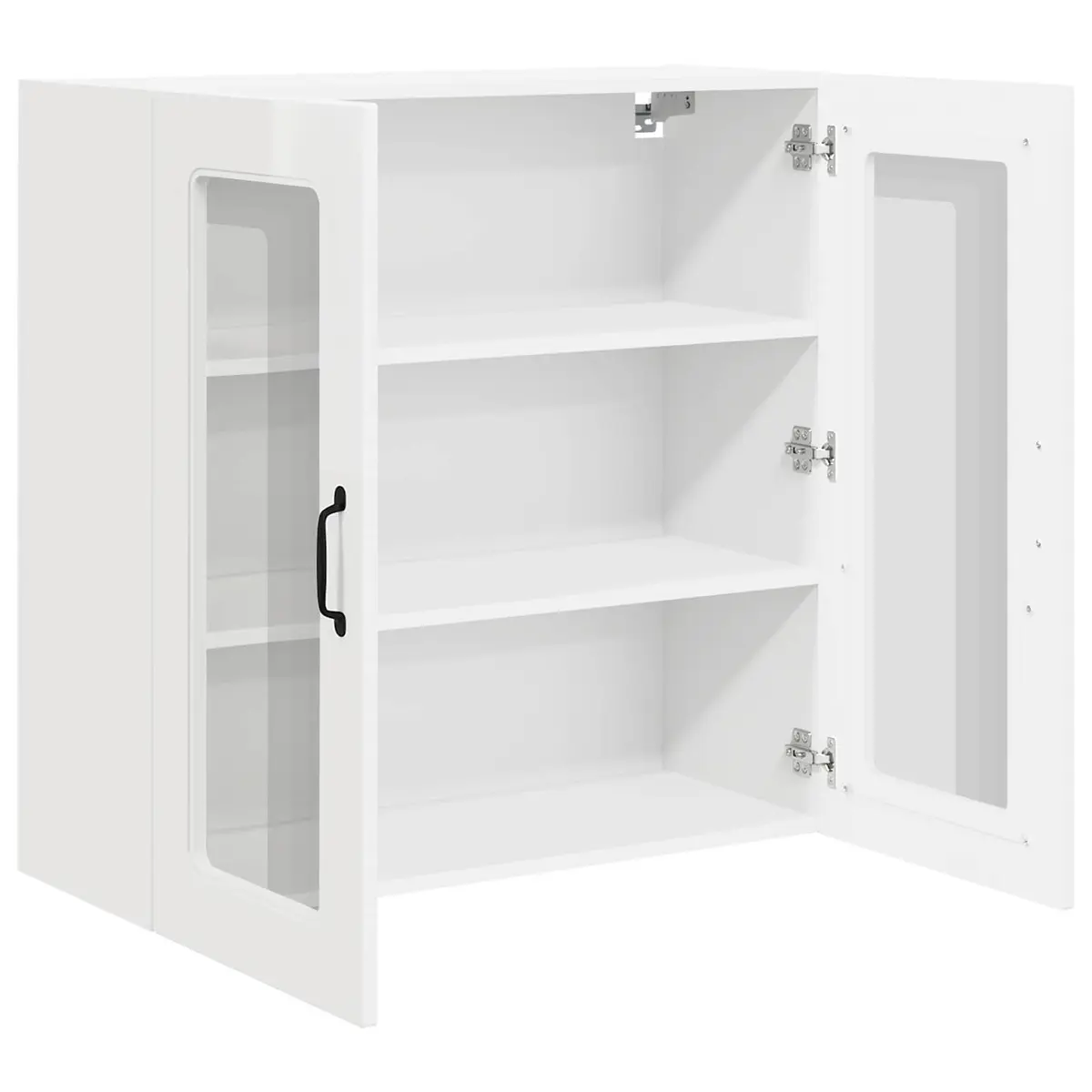 High Gloss White Kitchen Cabinet Dishwasher Storage Engineered Wood