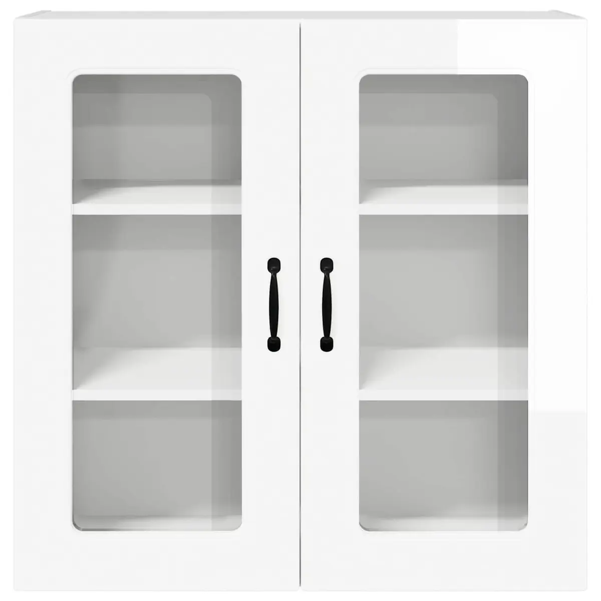 High Gloss White Kitchen Cabinet Dishwasher Storage Engineered Wood