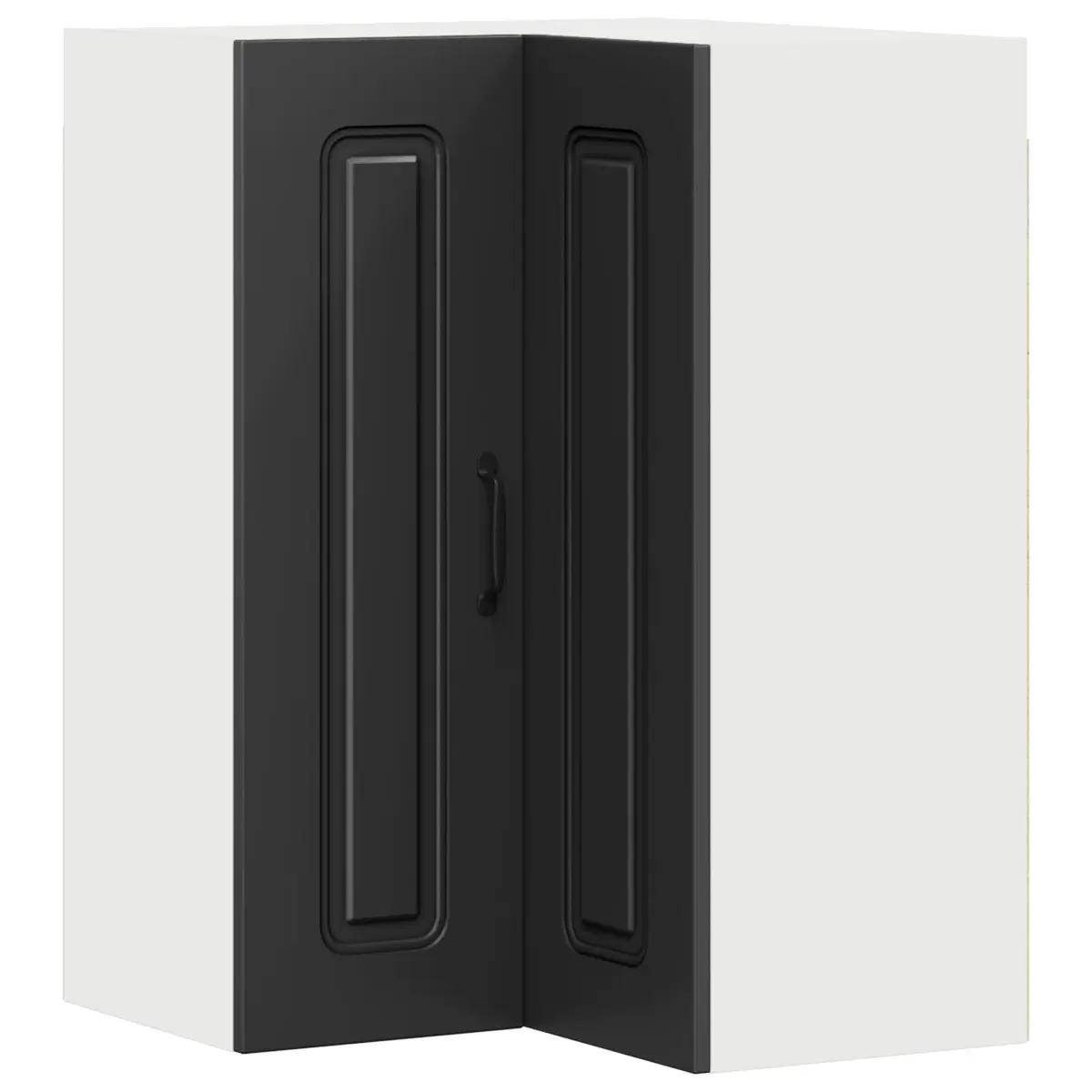 Black Engineered Wood Kitchen Cabinet Storage