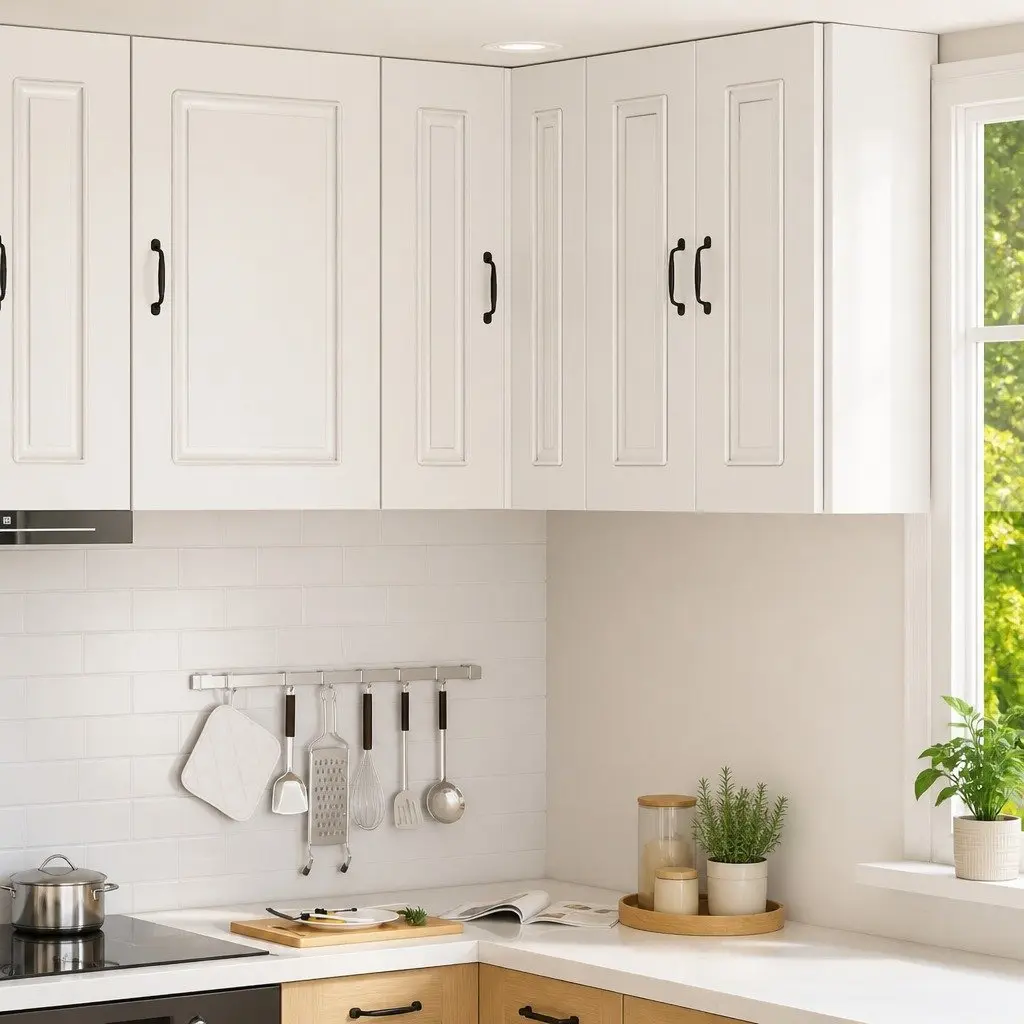 Kitchen Cabinet Engineered Wood 57 x 57 x 80 cm High Gloss White