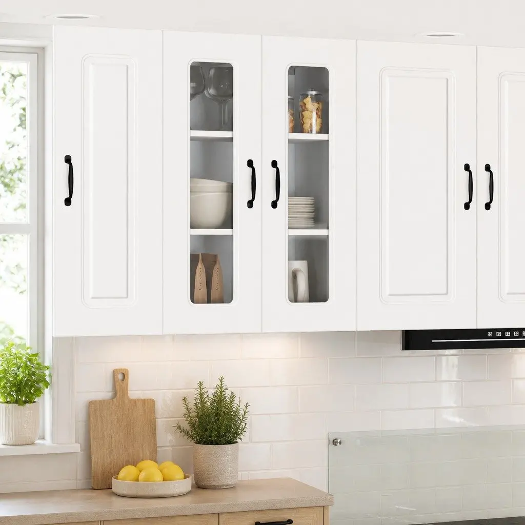 Engineered Wood Dishwasher Storage Cabinet in White