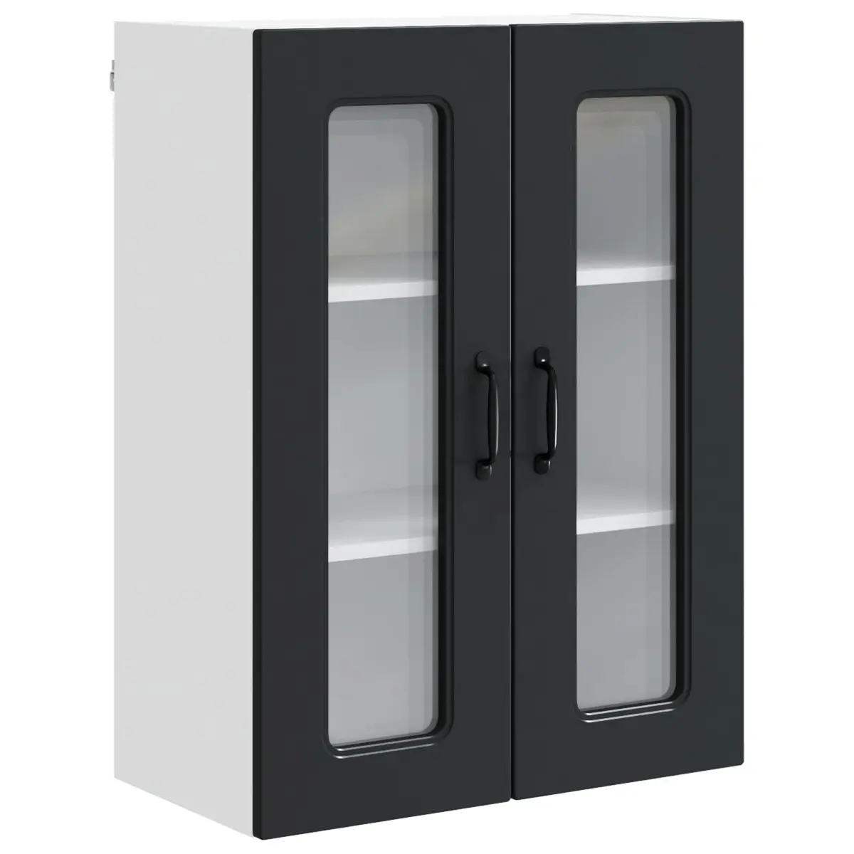 Dishwasher Panel Kitchen Cabinet Black Engineered Wood Storage 60x31x80cm