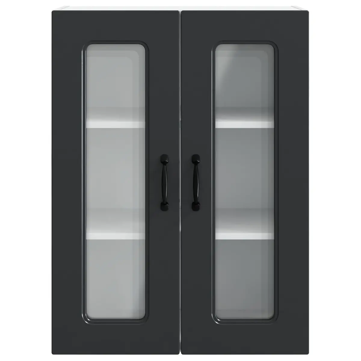 Dishwasher Panel Kitchen Cabinet Black Engineered Wood Storage 60x31x80cm