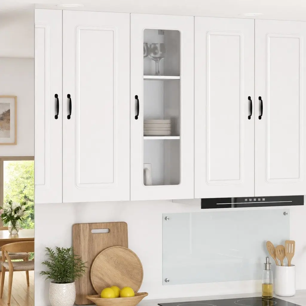 White Engineered Wood Kitchen Dishwasher Panel