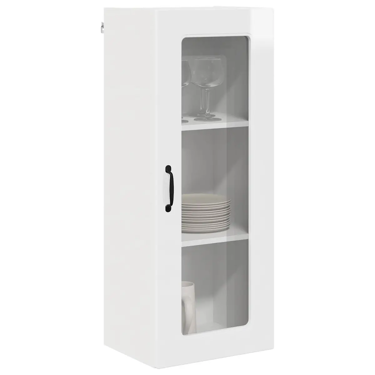 High Gloss White Kitchen Dishwasher Panel Storage Cabinet