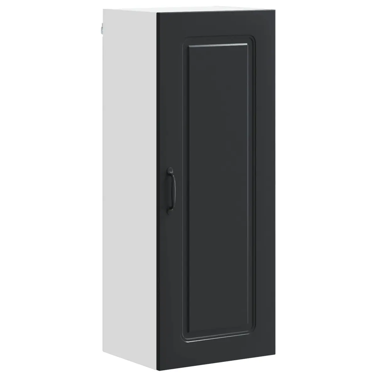 Black Engineered Wood Kitchen Cabinet for Storage