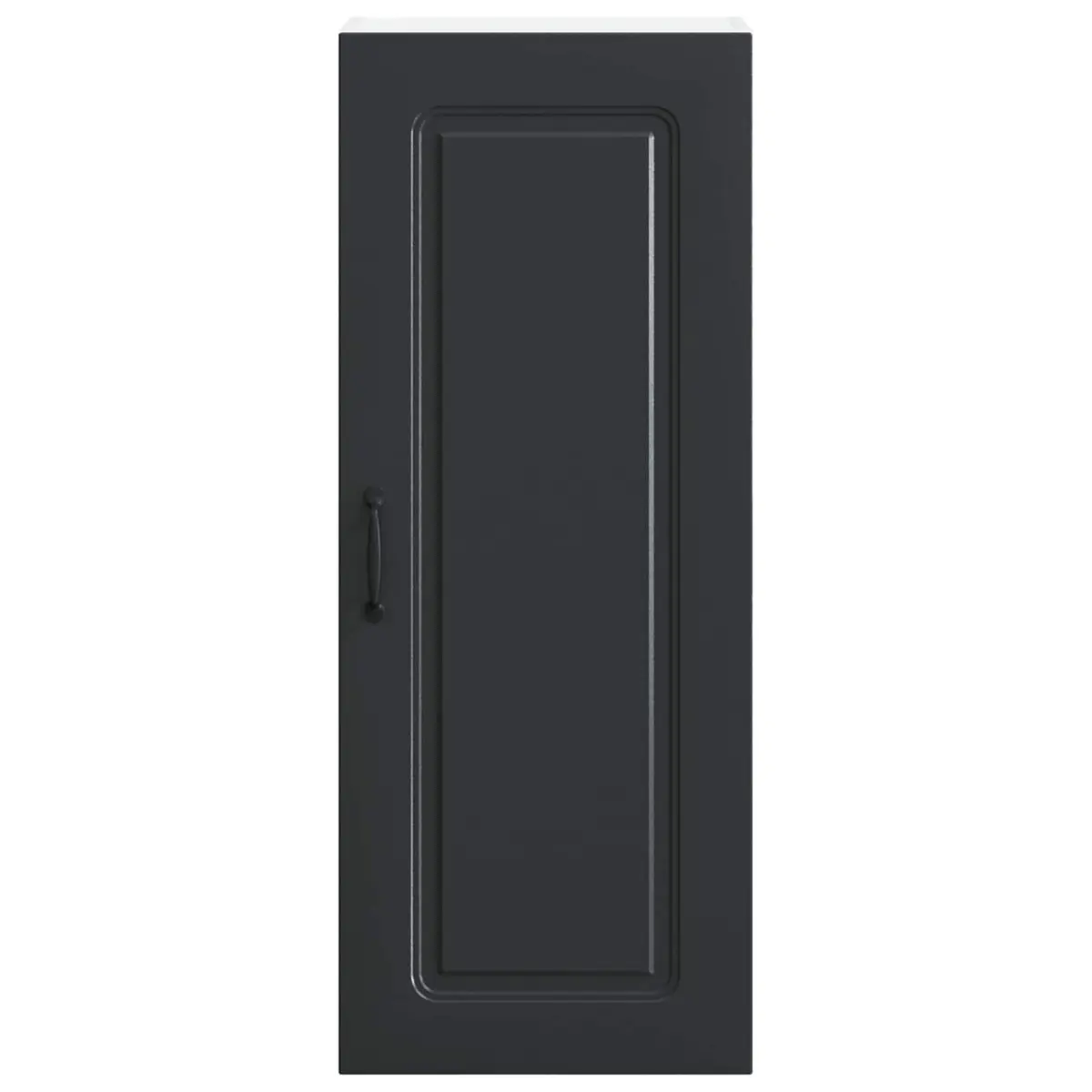 Black Engineered Wood Kitchen Cabinet for Storage