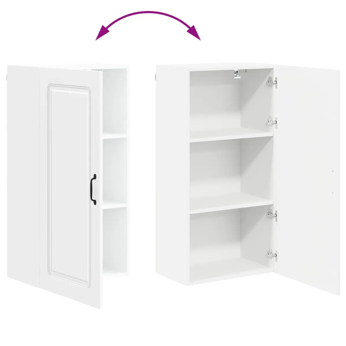 White Kitchen Dishwasher Panel Cabinet 50 x 31 x 100 cm