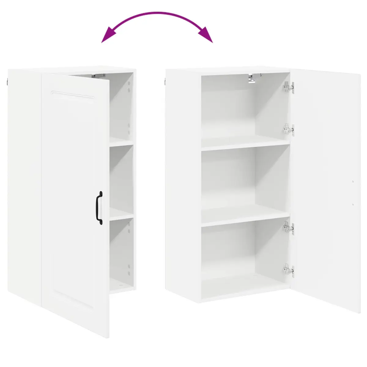 High Gloss White Kitchen Cabinet for Dishwasher Panels