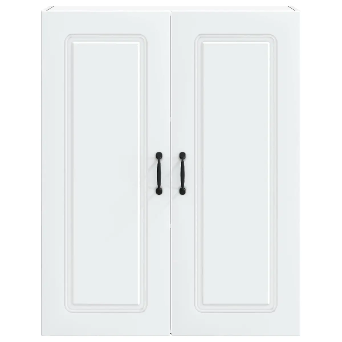 White Engineered Wood Kitchen Cabinet with Dishwasher Panel