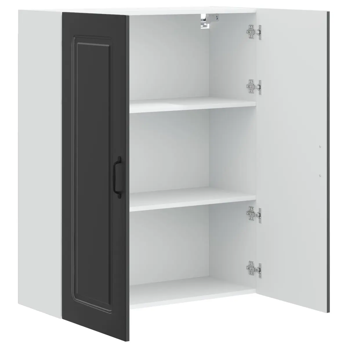 Engineered Wood Black Dishwasher Panel Storage Cabinet