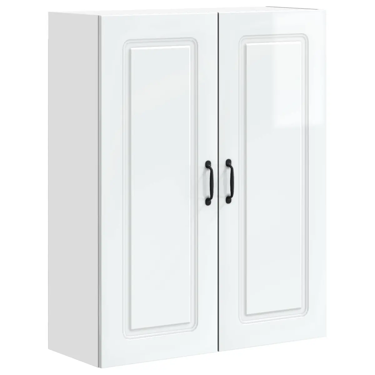 High Gloss White Kitchen Cabinet with Ample Storage 80x31x100cm