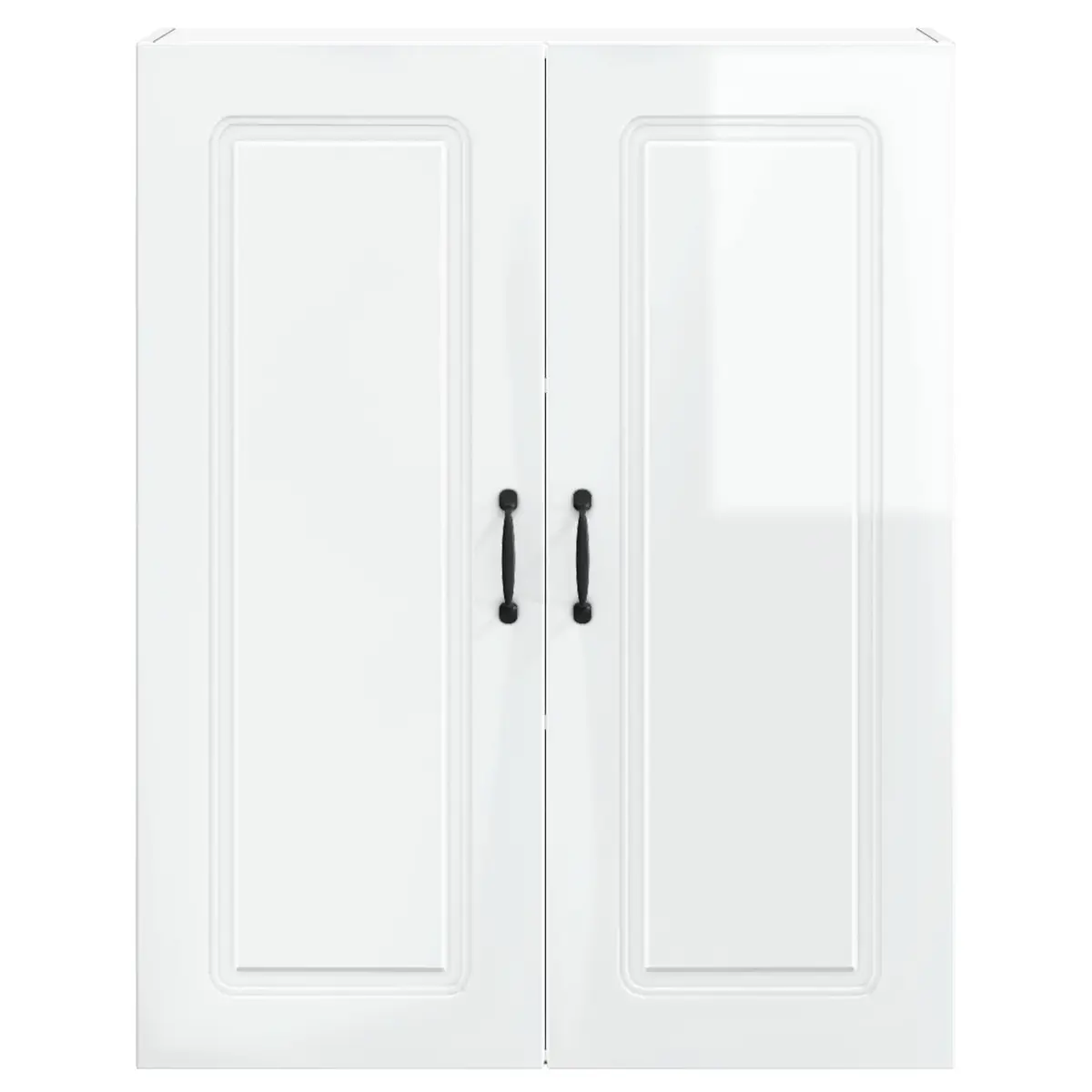 High Gloss White Kitchen Cabinet with Ample Storage 80x31x100cm