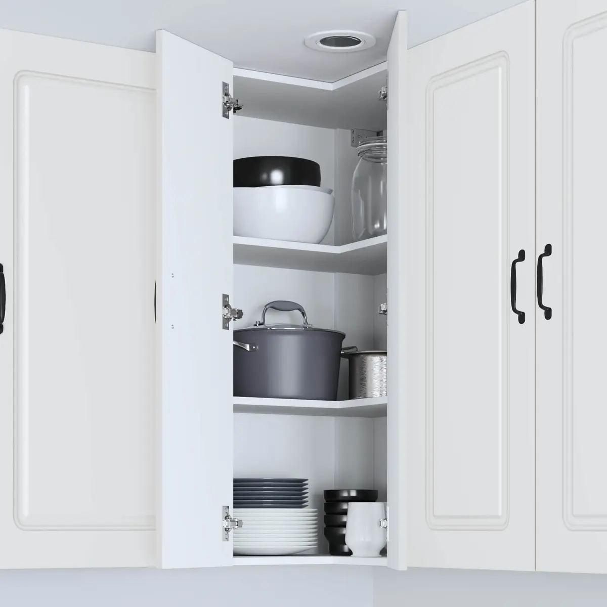 Kitchen Cabinet Engineered Wood 57 x 57 x 100 cm White