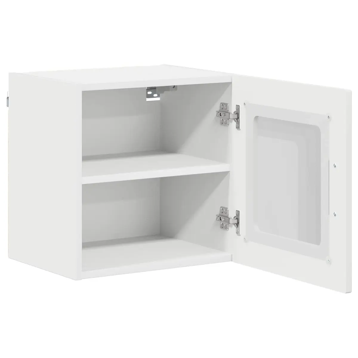 Wall Glass Cabinet Engineered Wood 40x31x40cm White