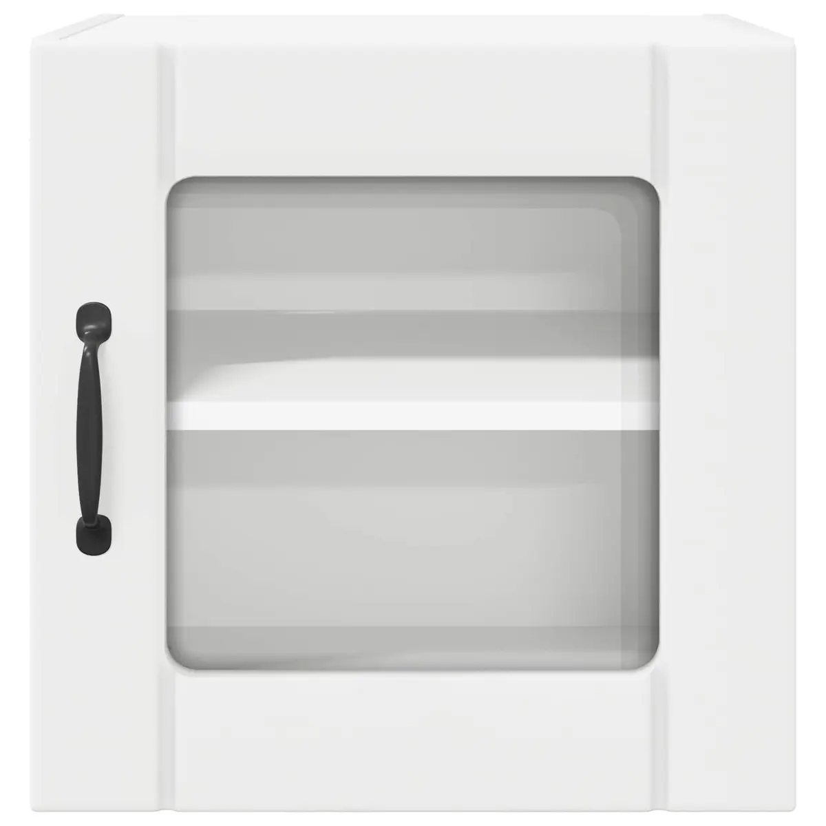 Wall Glass Cabinet Engineered Wood 40x31x40cm White