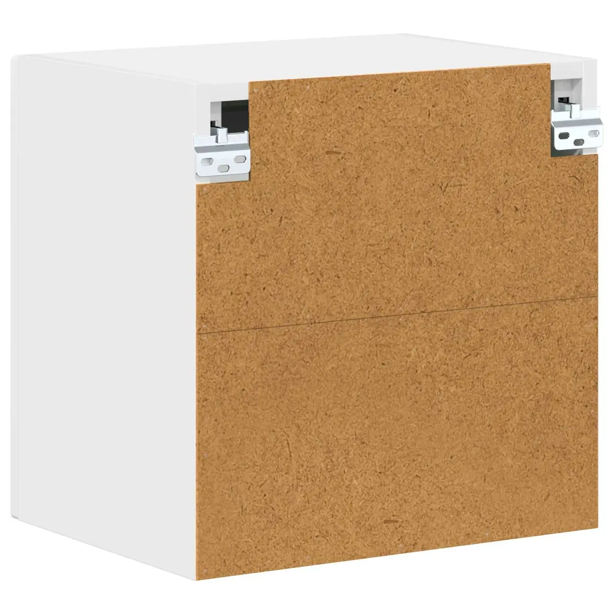 Wall Glass Cabinet Engineered Wood 40x31x40cm White