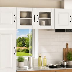 High Gloss White Glass Cabinet for Stylish Storage