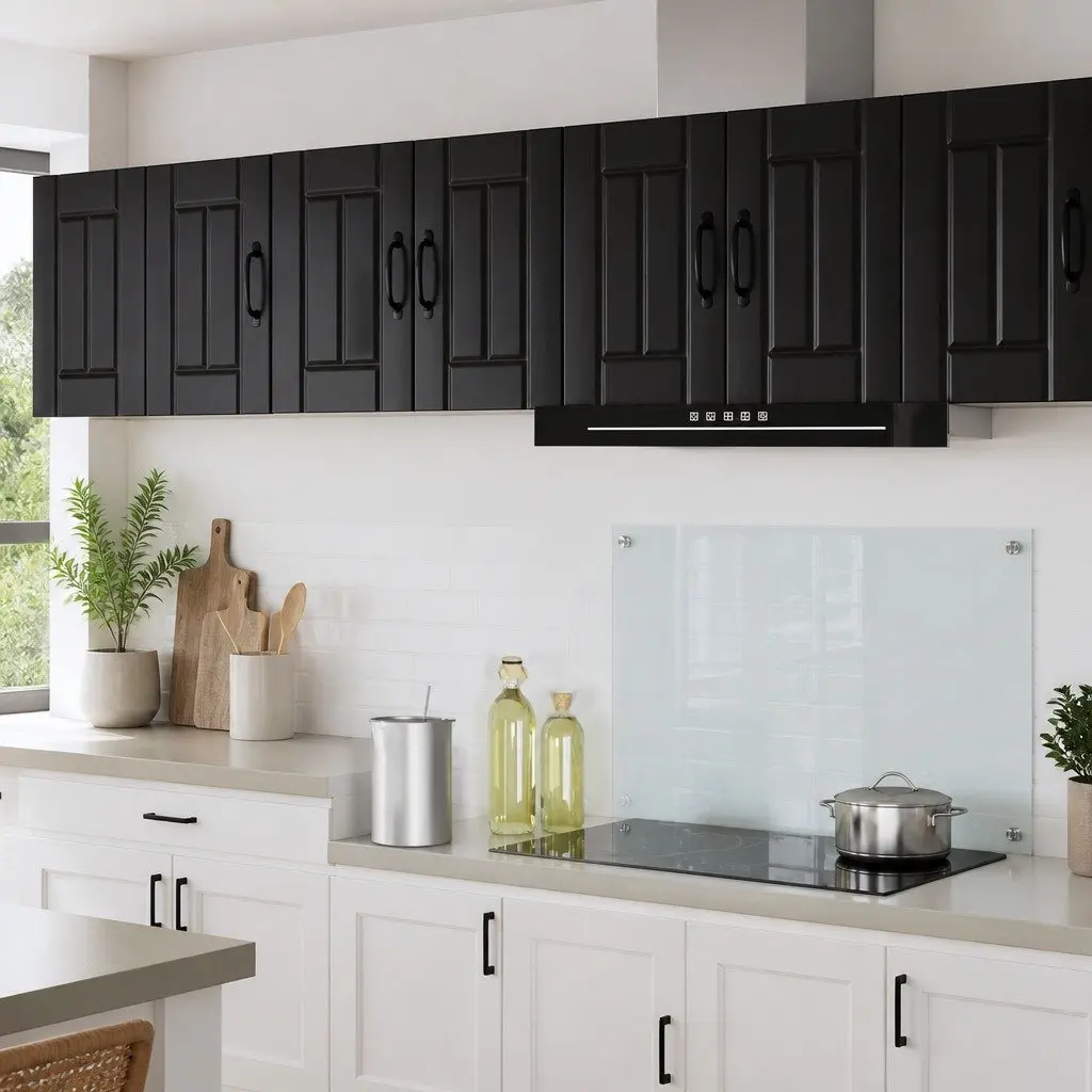 Black Wall Cabinet Storage Unit 30 x 31 x 40 cm