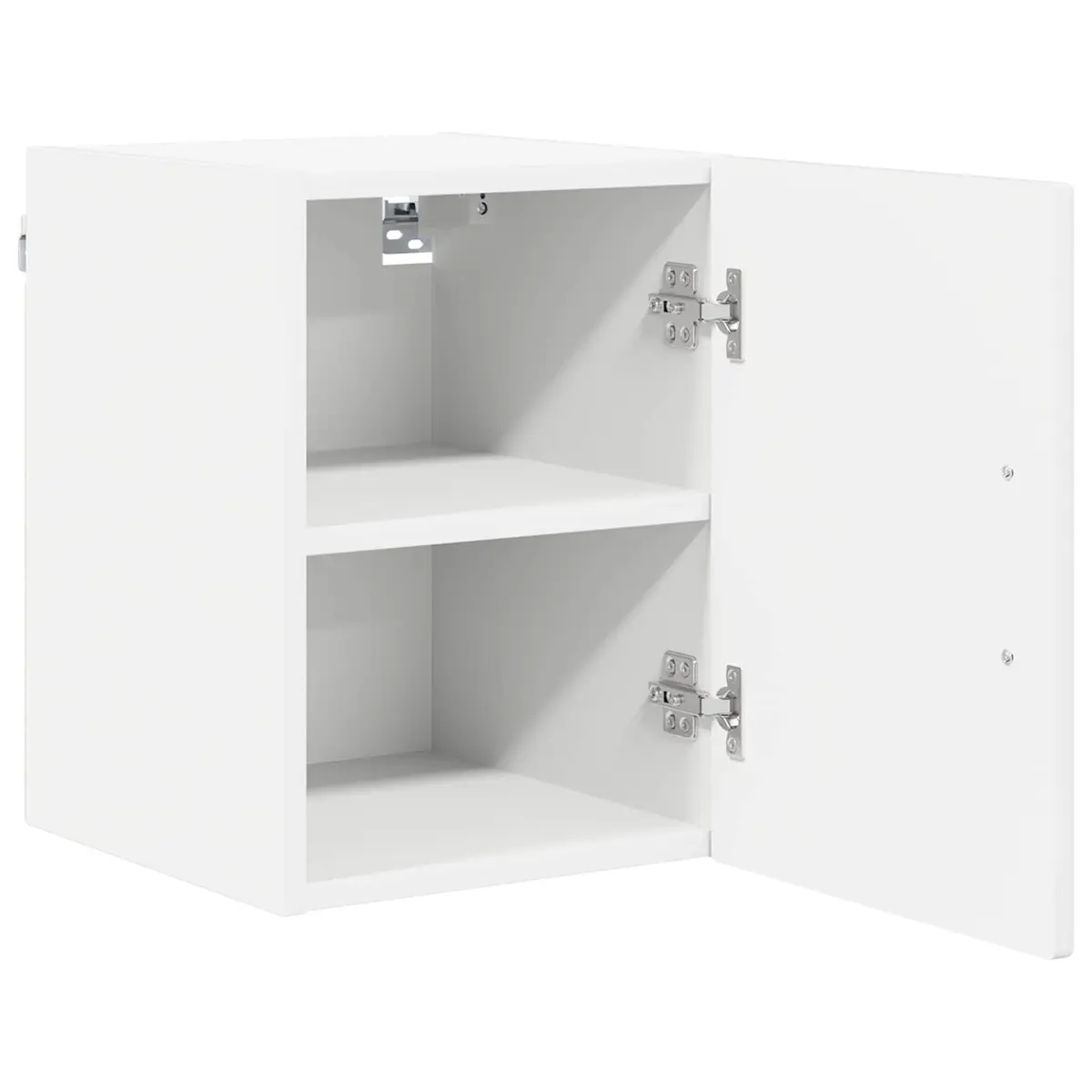 High Gloss White Wall Cabinet 2-Piece Set for Kitchens