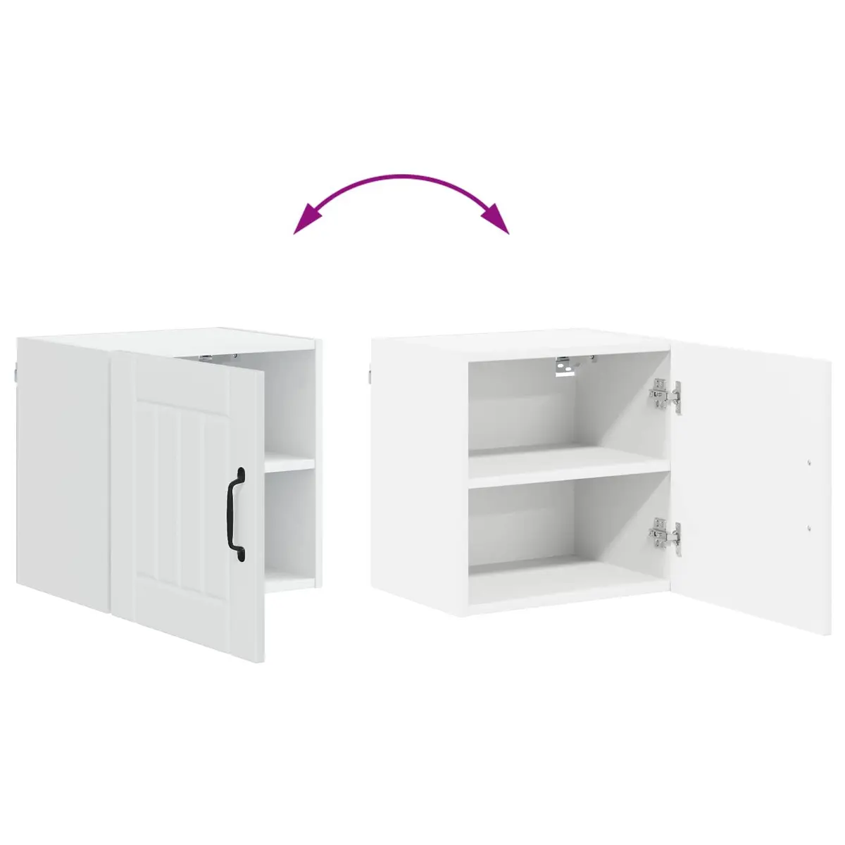 Wall Cabinet Engineered Wood 40 x 31 x 40 cm White
