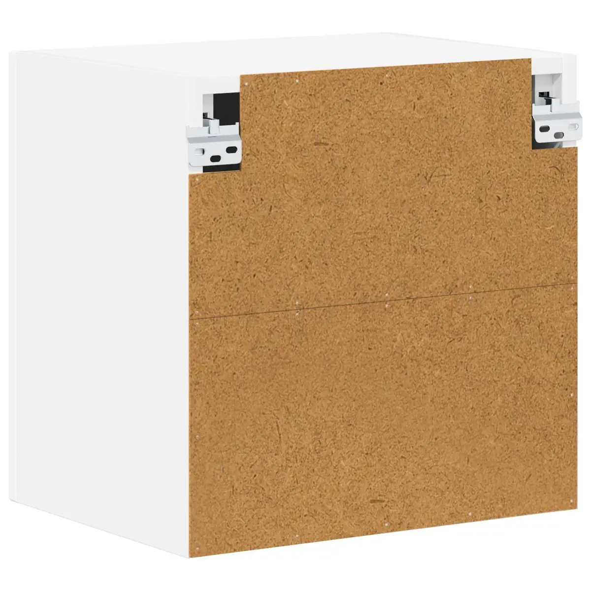 White Engineered Wood Wall Cabinet Set