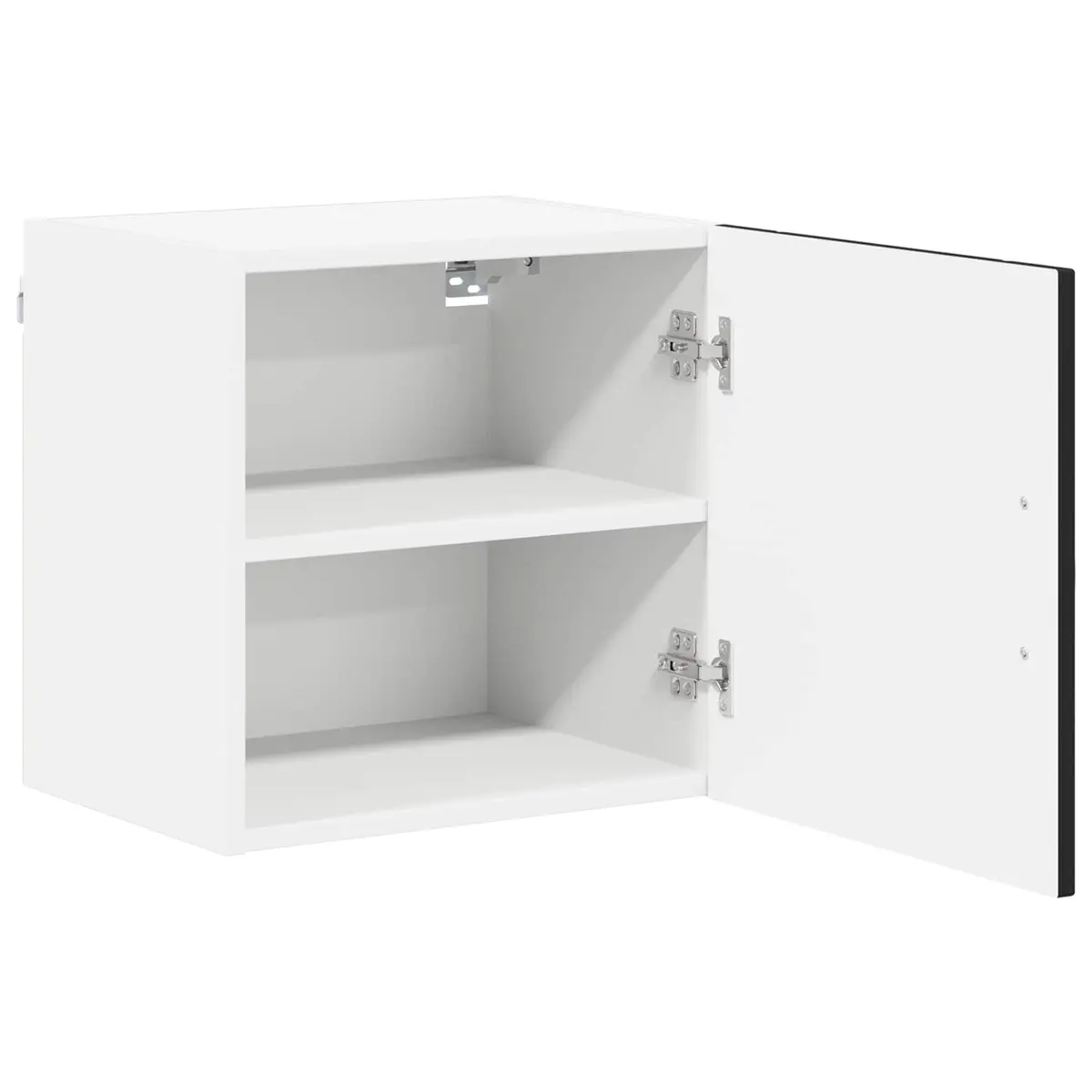 Wall Cabinet Engineered Wood 2 Pieces Black Kitchen Storage 40 x 31 x 40 cm