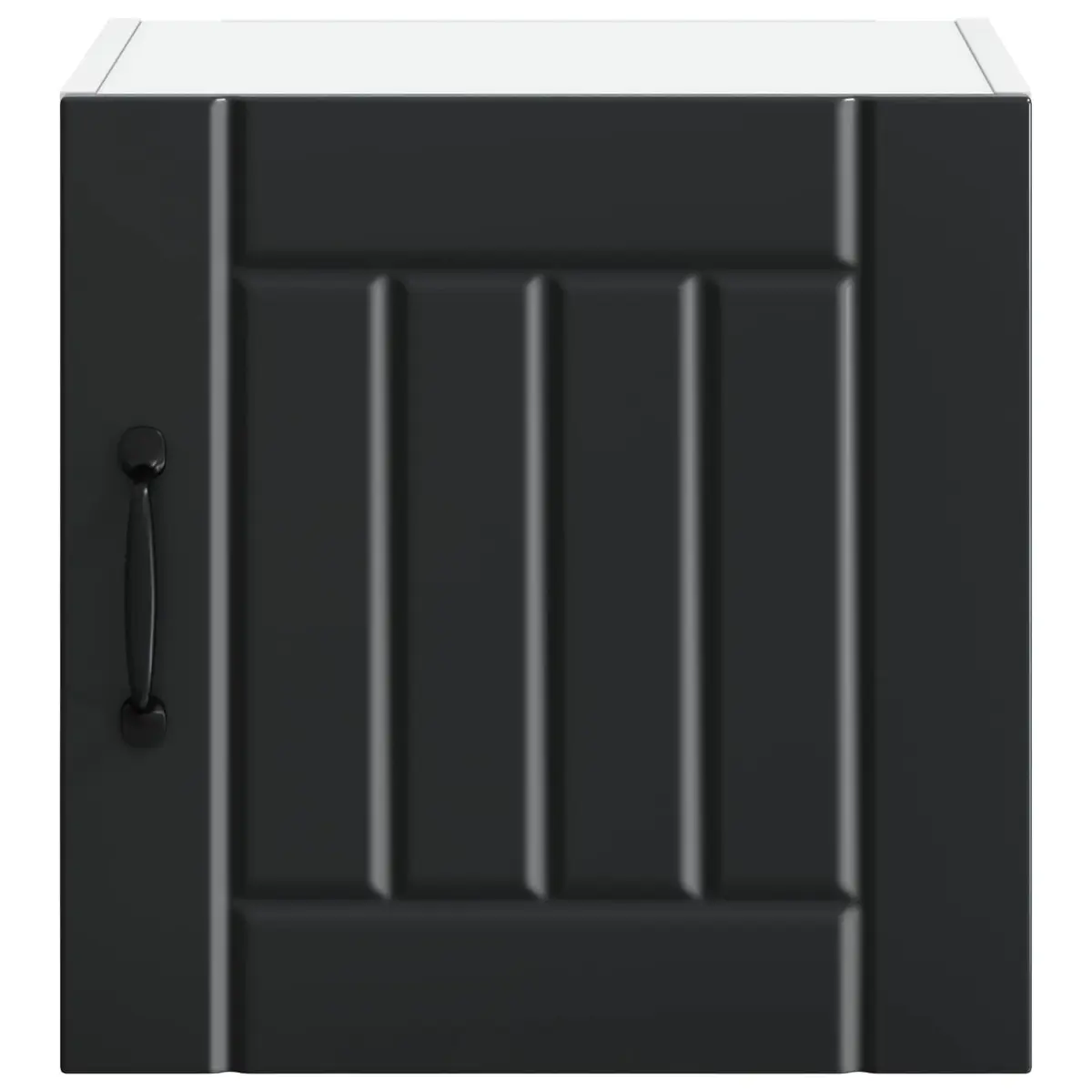Wall Cabinet Engineered Wood 2 Pieces Black Kitchen Storage 40 x 31 x 40 cm