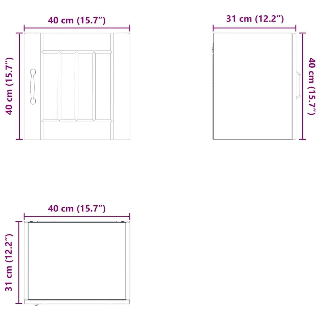 High Gloss White Wall Cabinet for Kitchen Storage