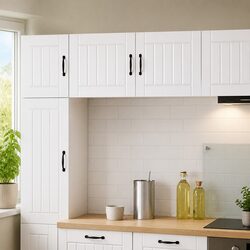 Engineered Wood Wall Cabinet for Dishwasher in White