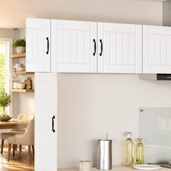 Stylish White Engineered Wood Wall Cabinets Set of 2