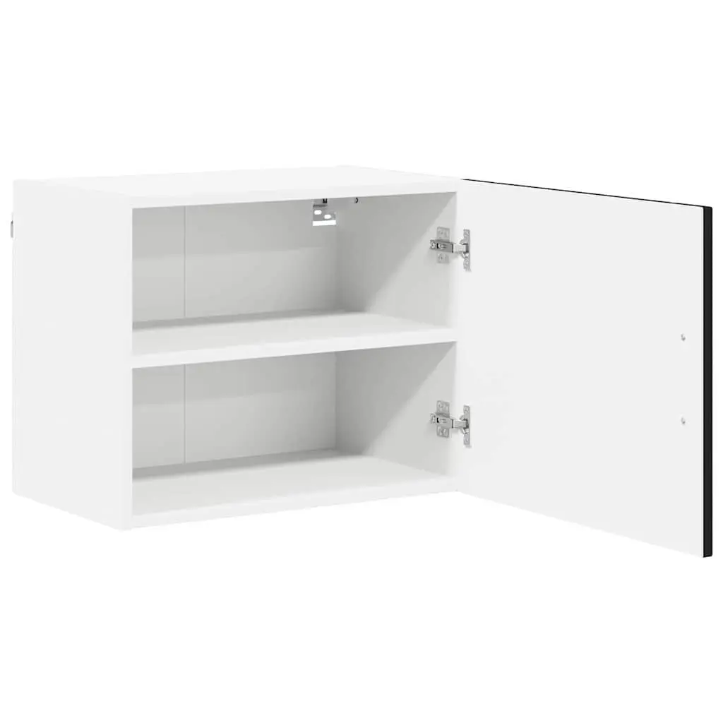 Wall Cabinet 2 pcs Black Kitchen Storage Engineered Wood 50 x 31 x 40 cm