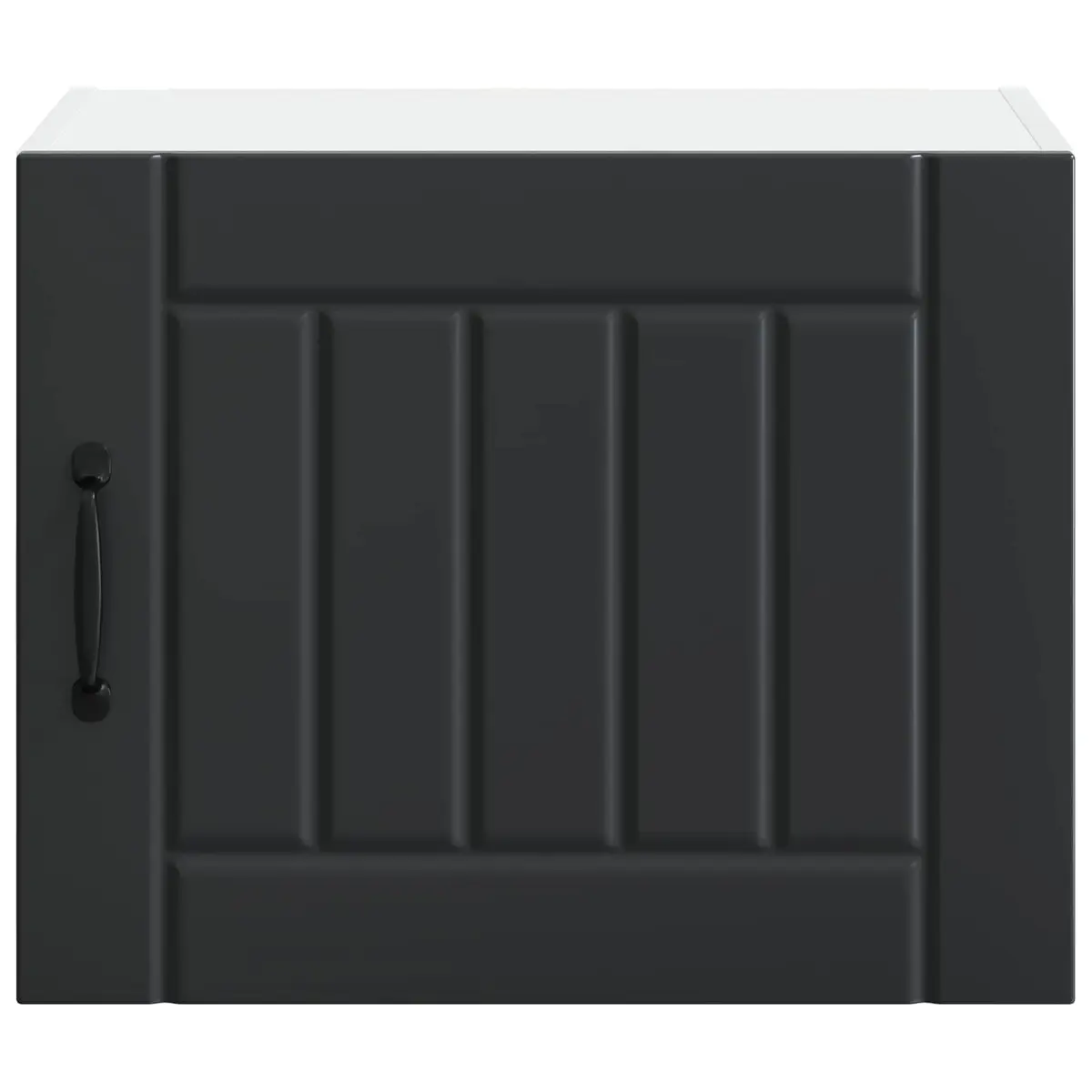 Wall Cabinet 2 pcs Black Kitchen Storage Engineered Wood 50 x 31 x 40 cm